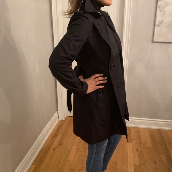 Burberry London navy Trench coat - Picture 3 of 8